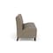 Lesro Siena Lounge Reception Armless 3 Seat Tandem Seating No Center Arms, Black, MD Farro Upholstery SN3102 - alternate 2